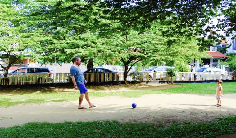 Saturday park and football